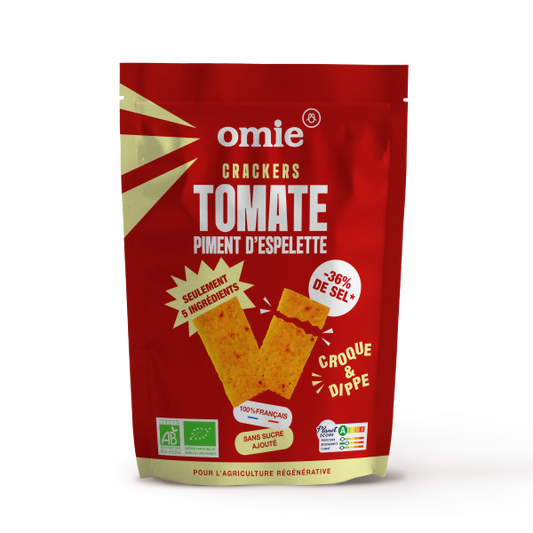 Crackers tomate et piment d'espelette aop bio (100% français) - 1